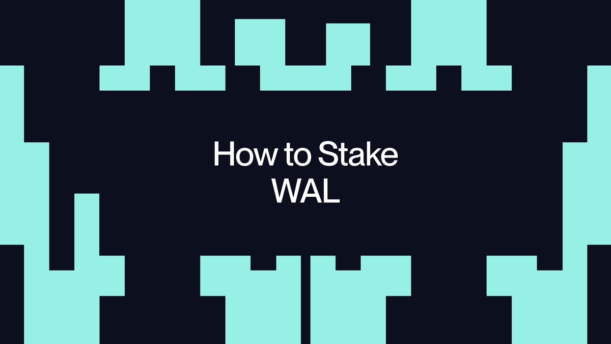 How to Stake WAL