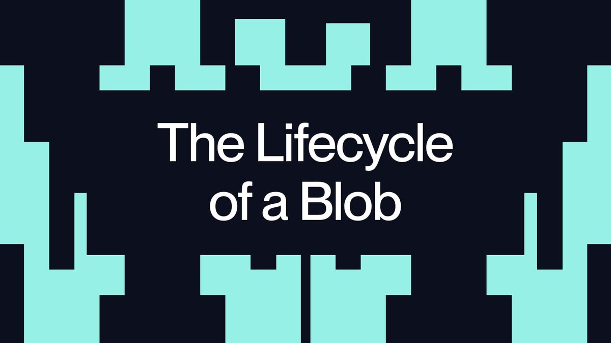 The lifecycle of a blob