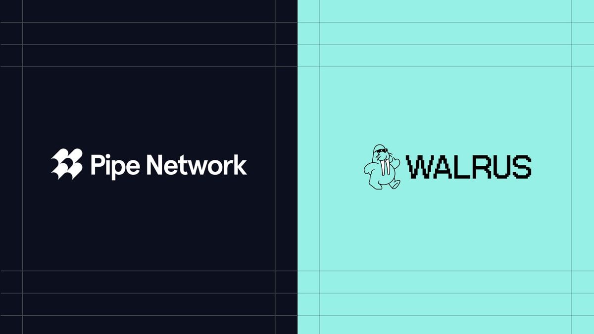 Pipe Network and Walrus logos