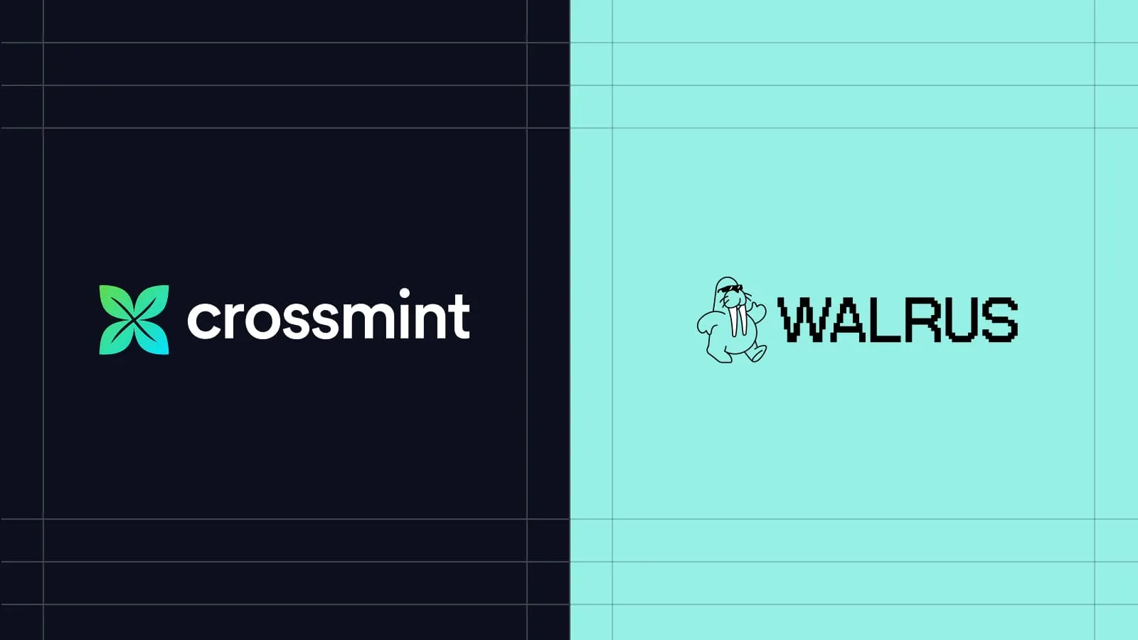 Crossmint and Walrus logos