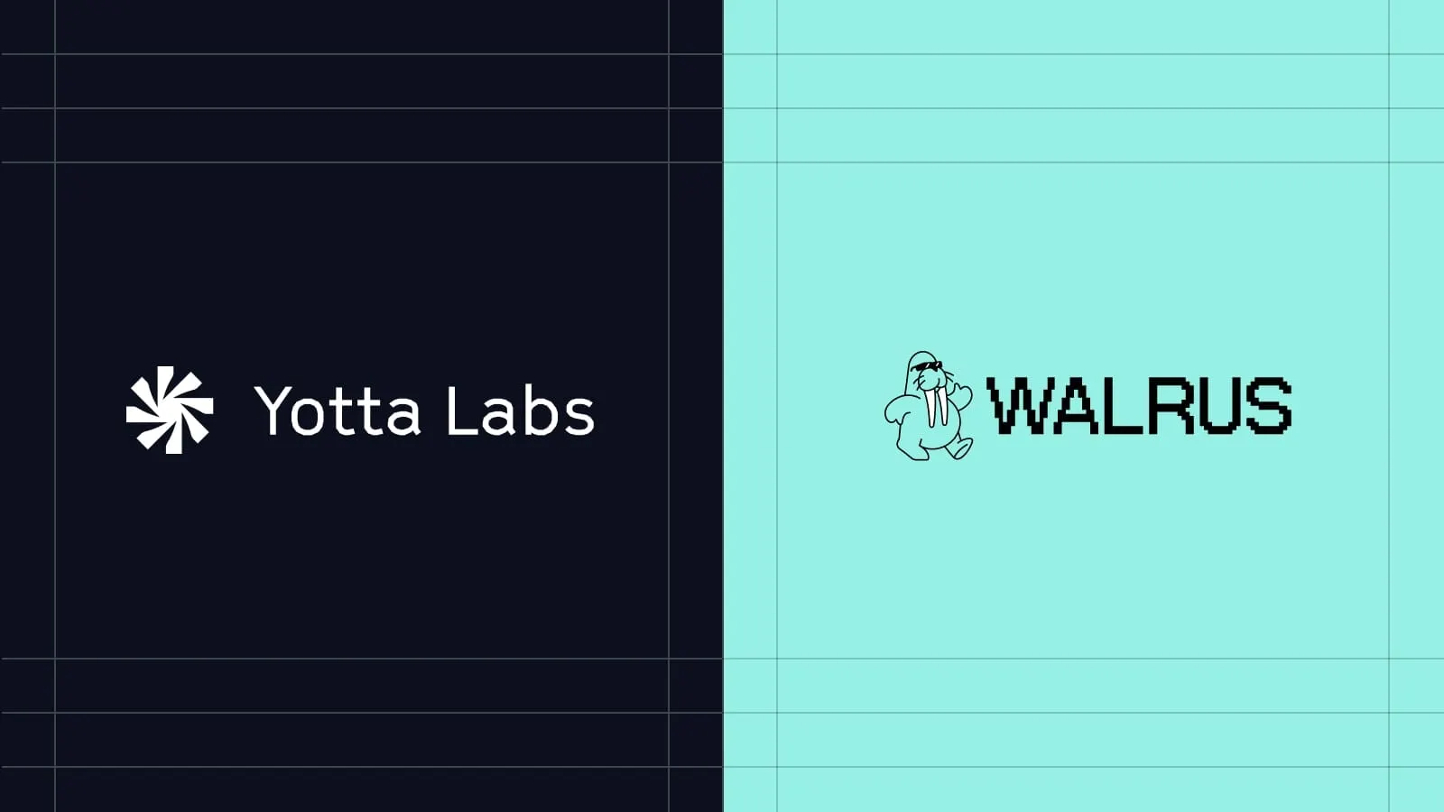 Yotta Labs and Walrus logos
