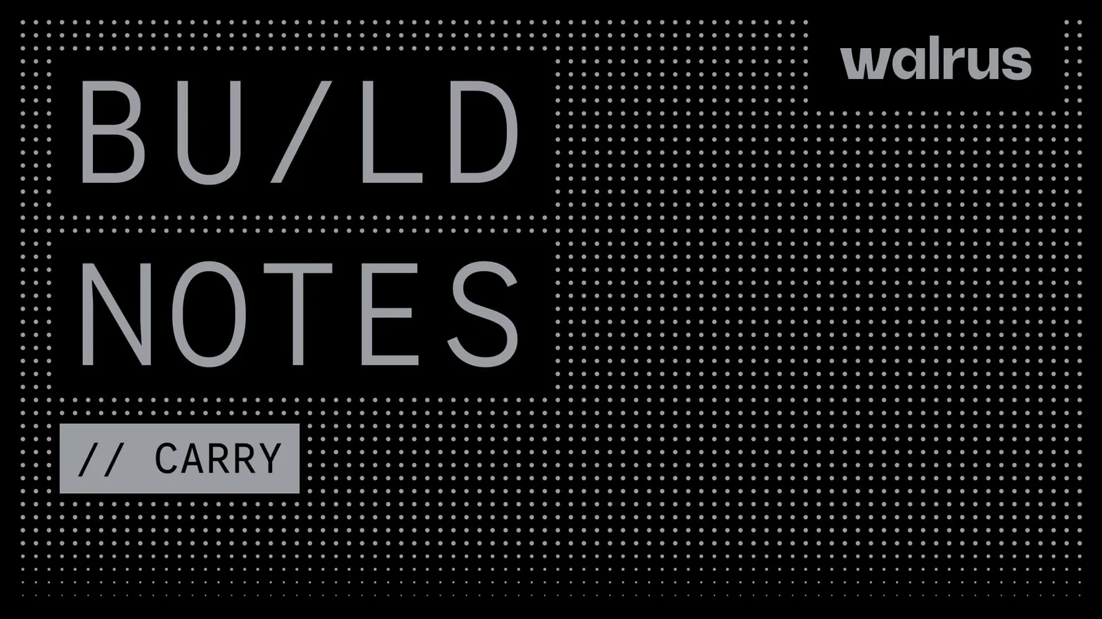 Carry: Verifiable Agent Answers, Built on Walrus Memory