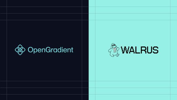 OpenGradient and Walrus logos