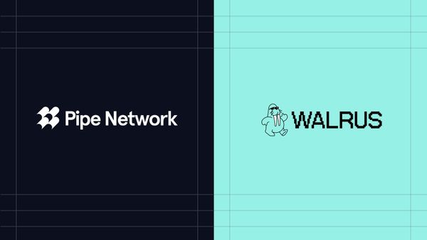 Pipe Network and Walrus logos