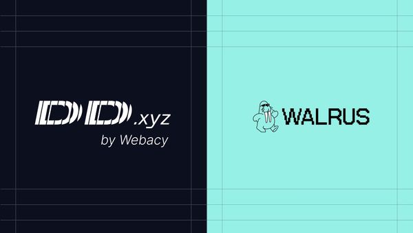 DD.xyz by Webacy and Walrus logos