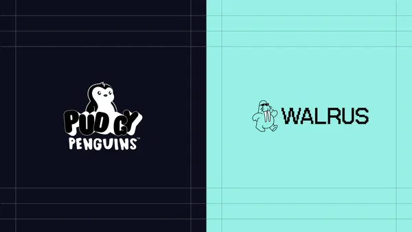 Pudgy Penguins and Walrus logos