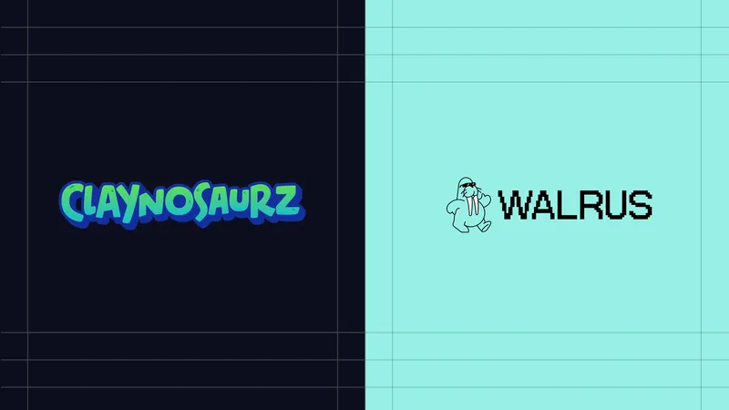 Claynosaurz and Walrus logos