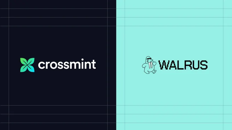 Crossmint and Walrus logos
