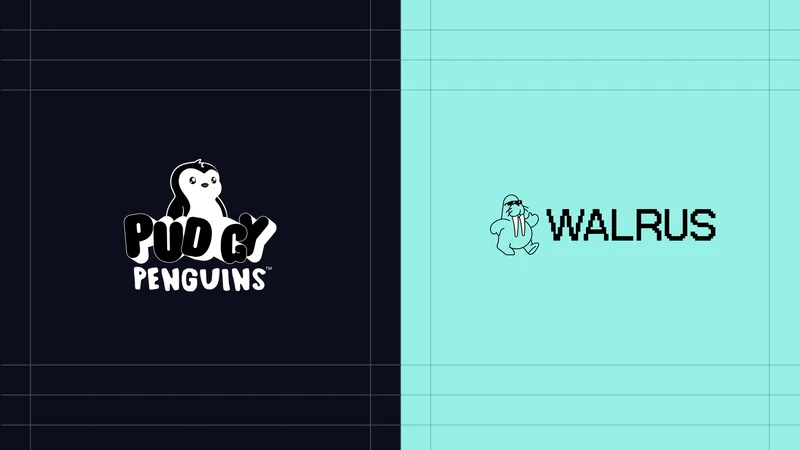 Pudgy Penguins and Walrus logos