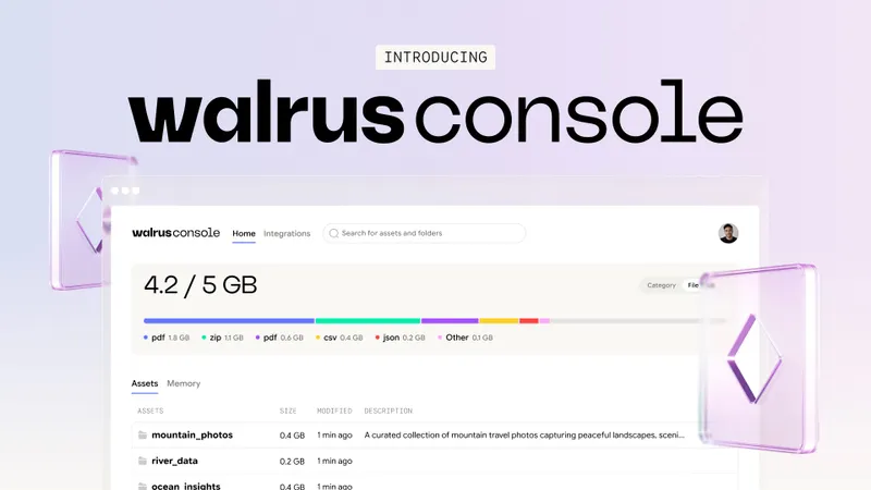 Introducing Walrus Console