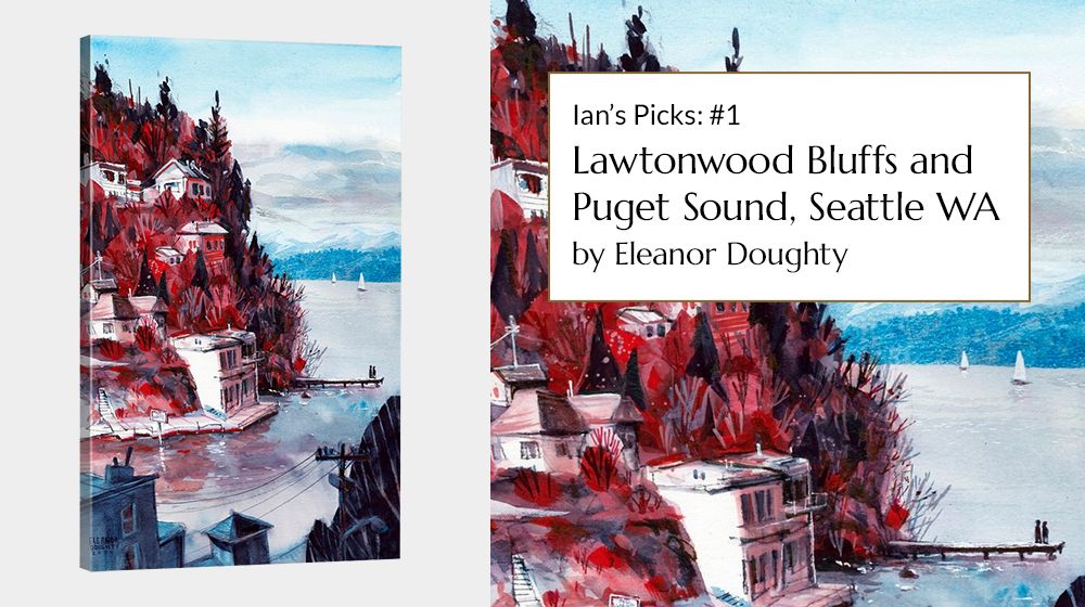 Lawtonwood Bluffs and Puget Sound, Seattle WA by Eleanor Doughty