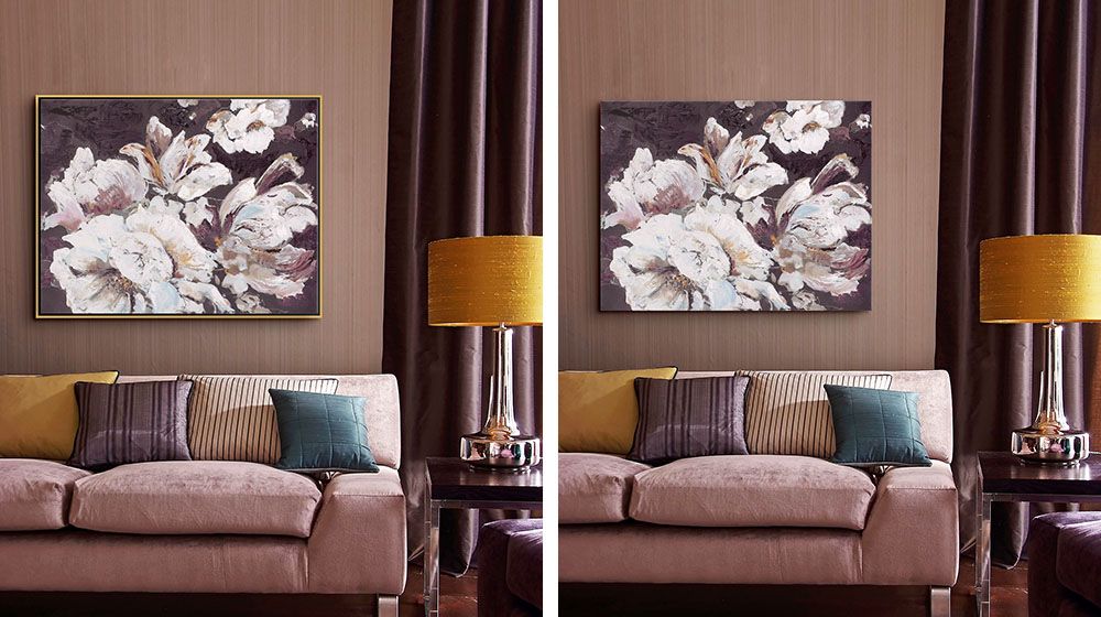 Framed vs. Unframed Canvases