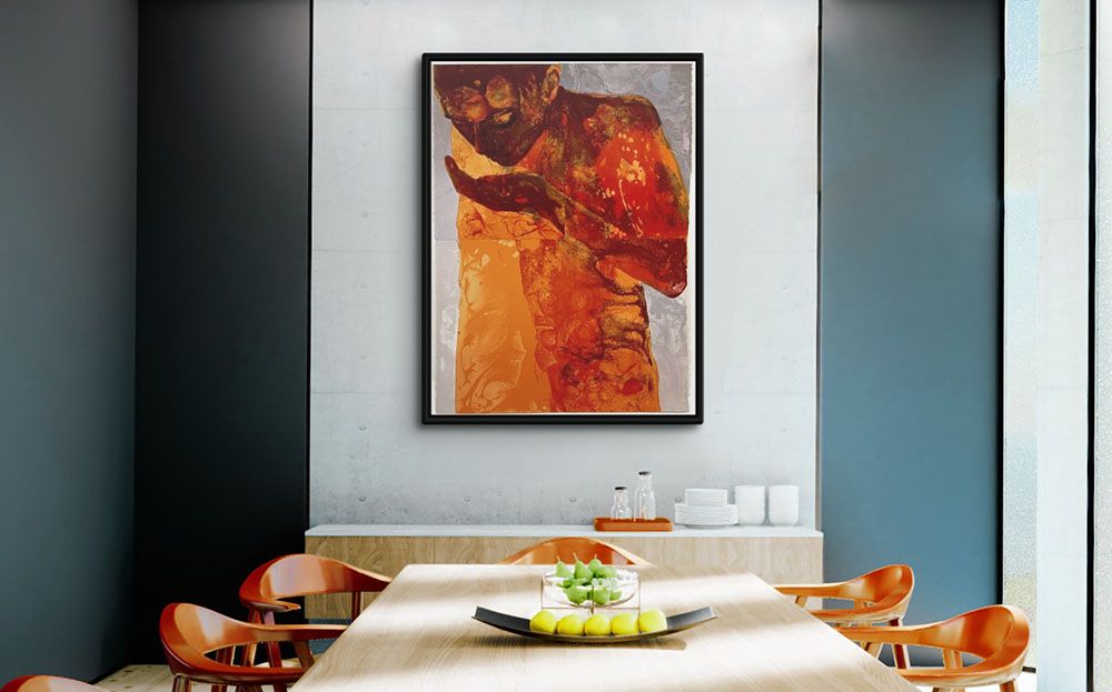 Sip, 1999 Wall Art by Graham Dean printed on canvas in a floating frame