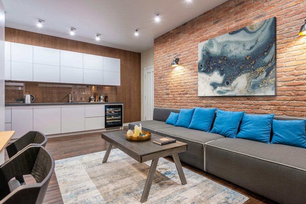 A canvas with an abstract swirling marble design.