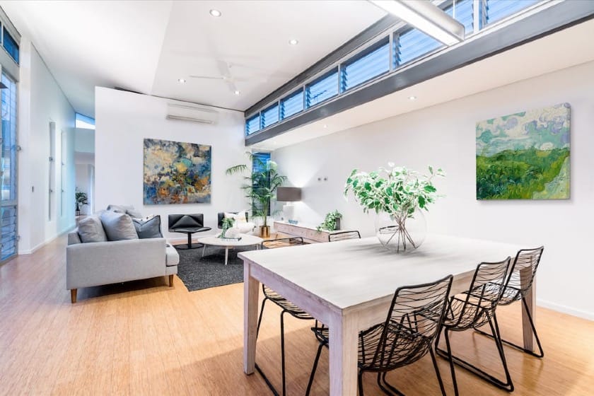 Room Divider Ideas Using Wall Art in Open Floor Plans