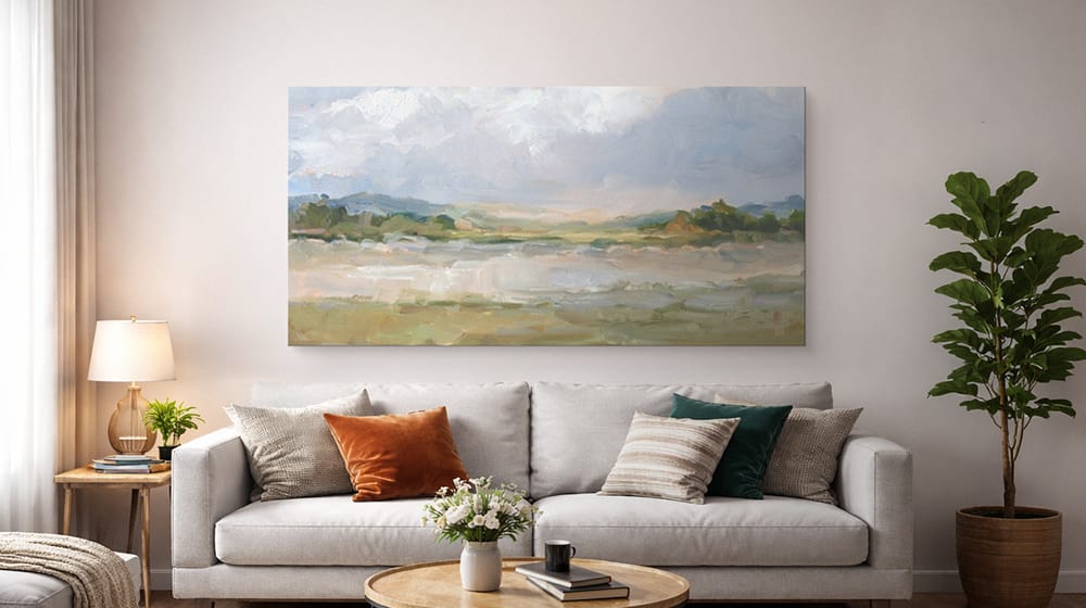 Using Large Wall Art in Small Spaces