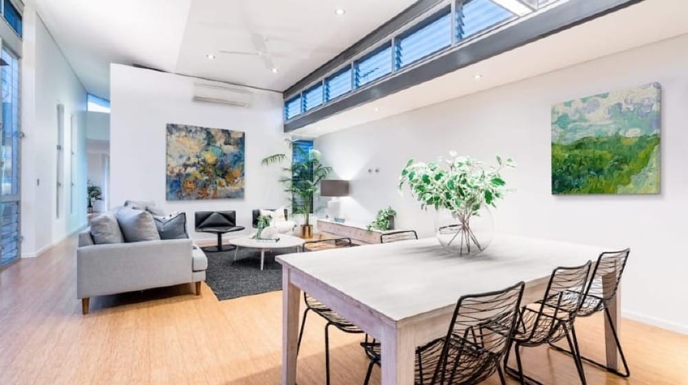 Room Divider Ideas Using Wall Art in Open Floor Plans