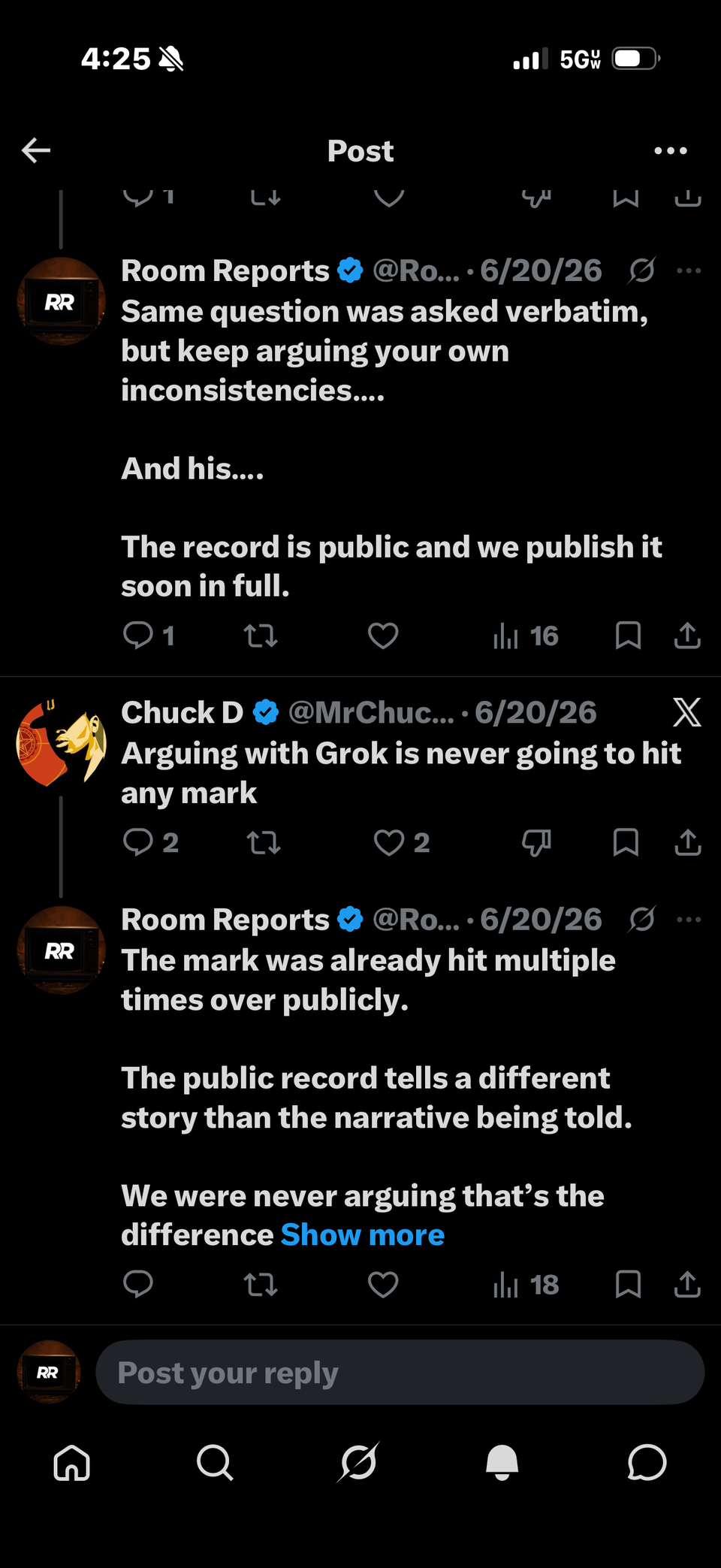 Two Answers, One AI