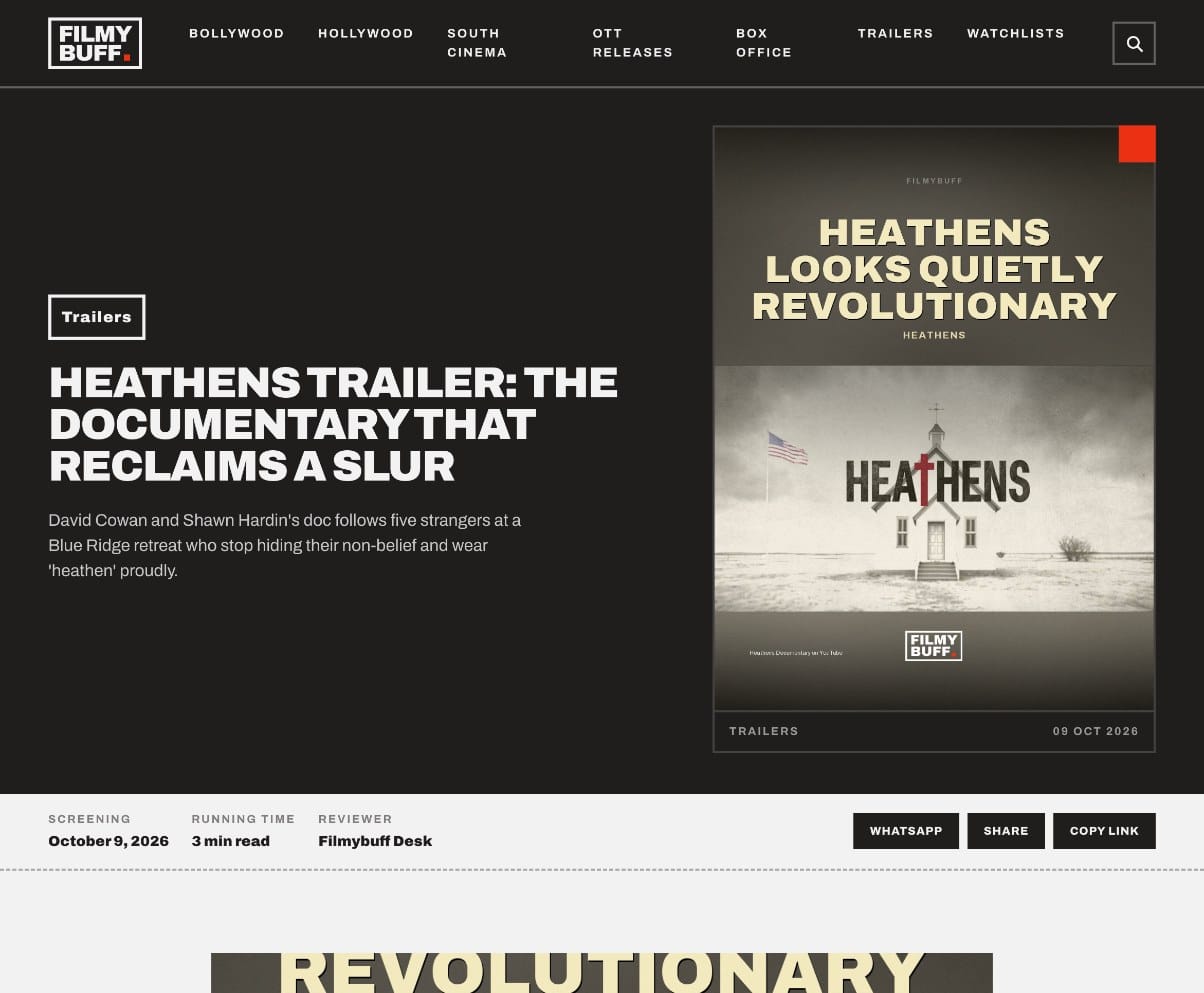 The Filmybuff review of the Heathens trailer
