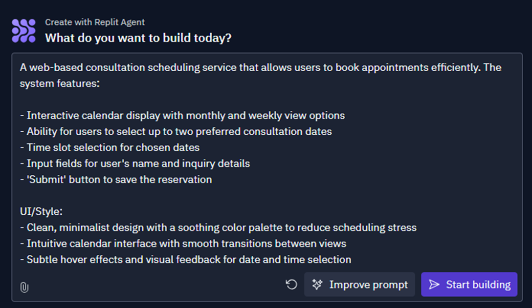 (후) Replit Agent가 고도화 시킨 프롬포트