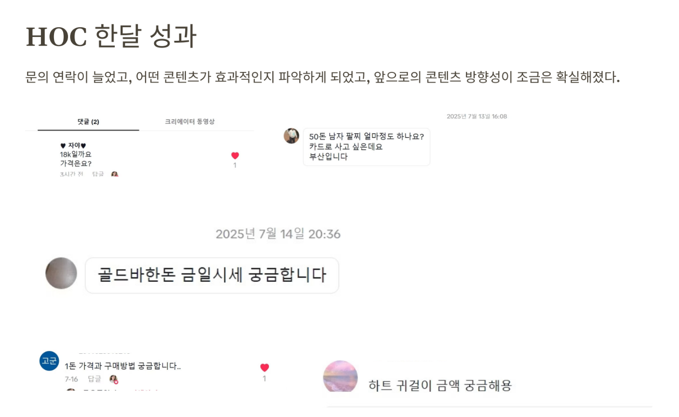 하이아웃풋클럽 26기 롬유님의 성장공유회 발표 중