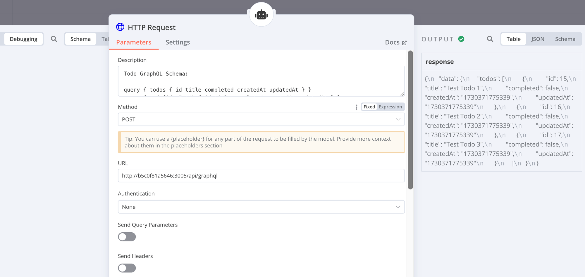 HTTP Request Configuration