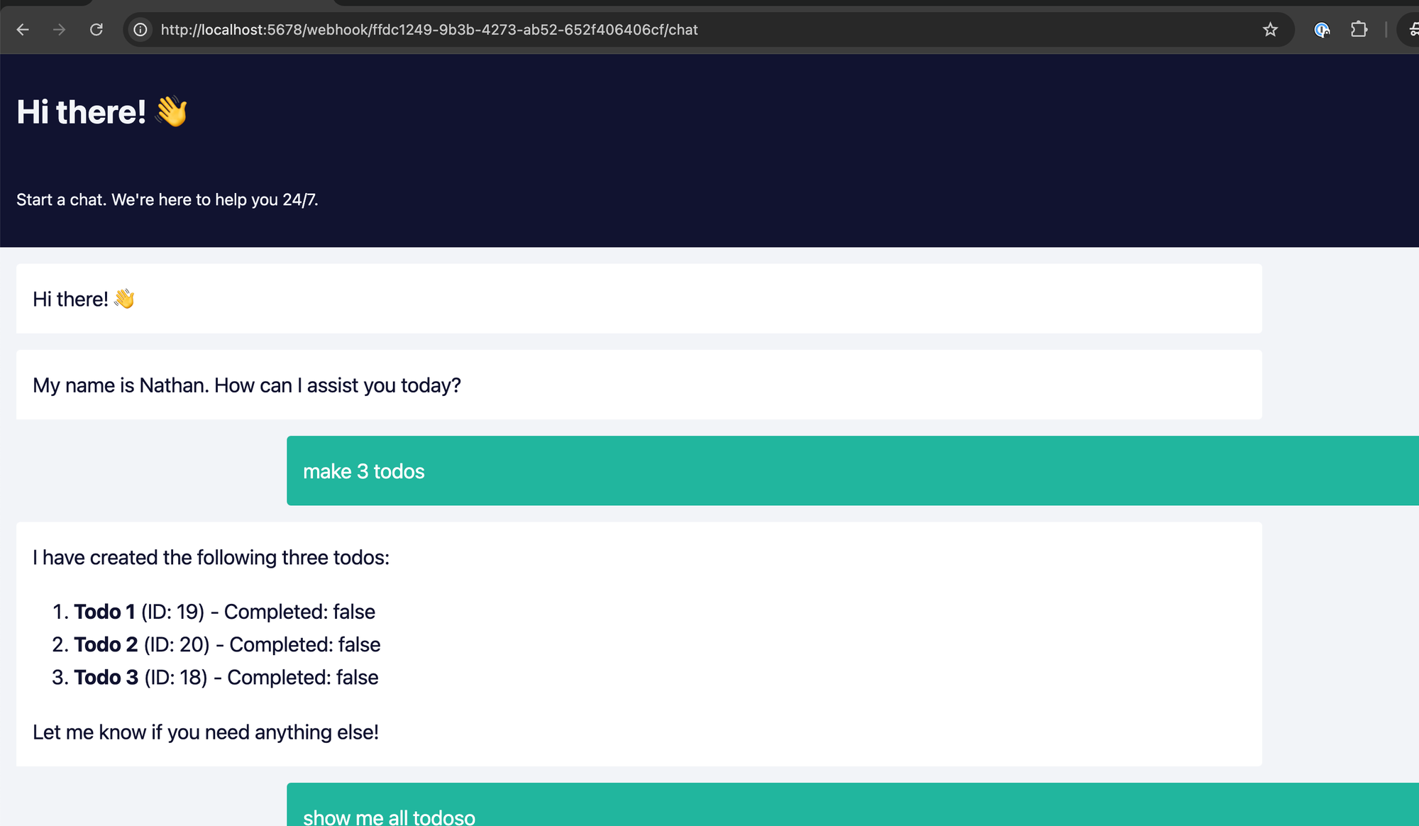 Public chat interface