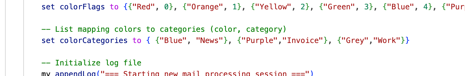 Category Configuration