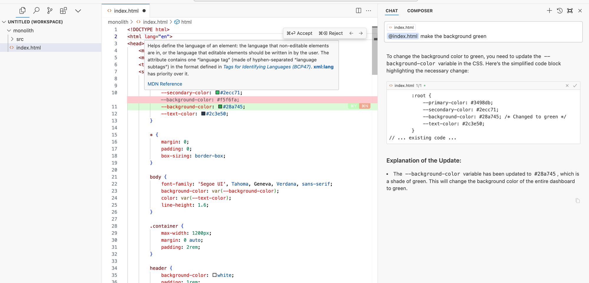 Applying Changes with Cursor