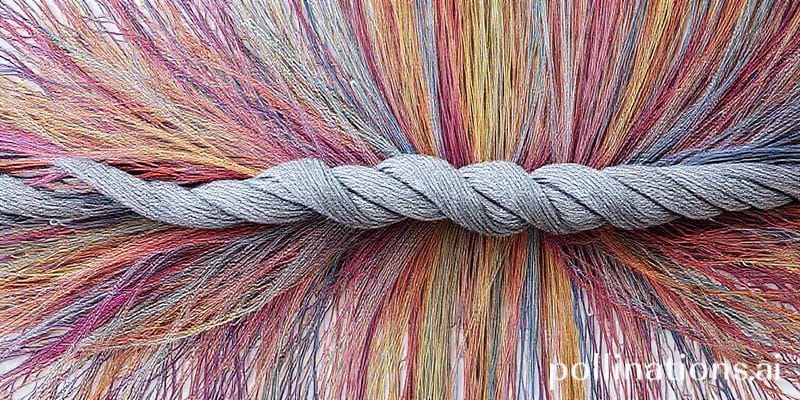 An abstract image showing many lines converging to a single point