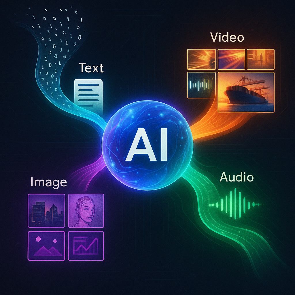 Convert anything to anything: The fading boundary between Video; Text and Audio