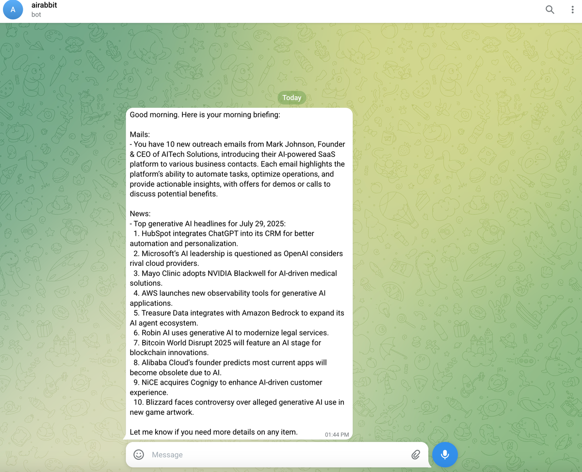 Turn your Telegram into an AI Agent with ActivePieces