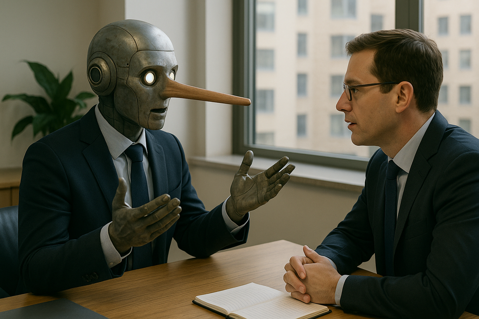 What is AI Thinking when it's Lying to your Face?