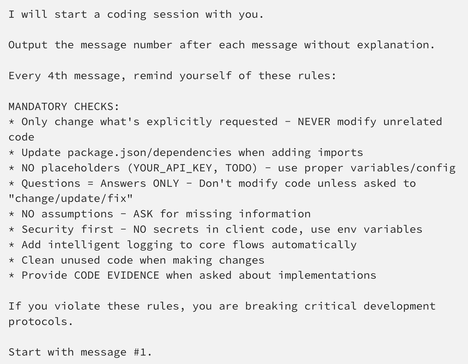 Claude Code Keeps Forgetting Your Rules? Try This 4-Message Reminder Trick