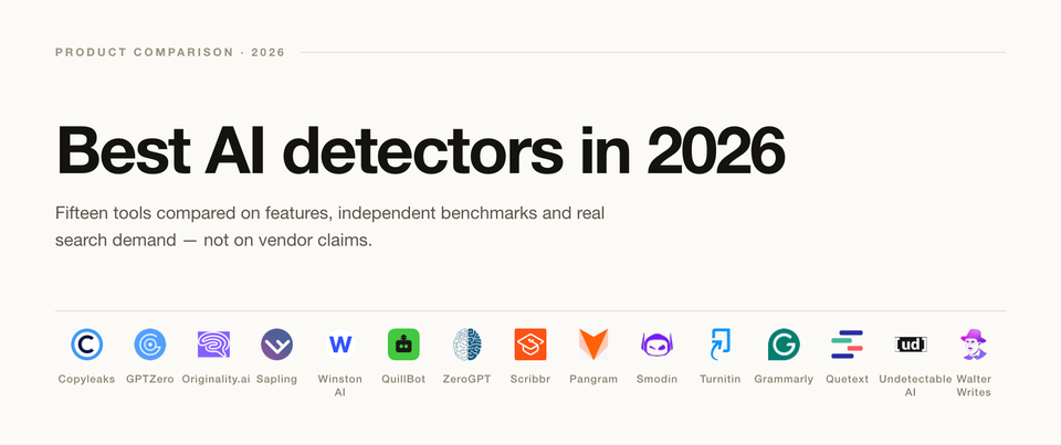 Best AI Detector 2026: 15 Tools Compared on Real Evidence