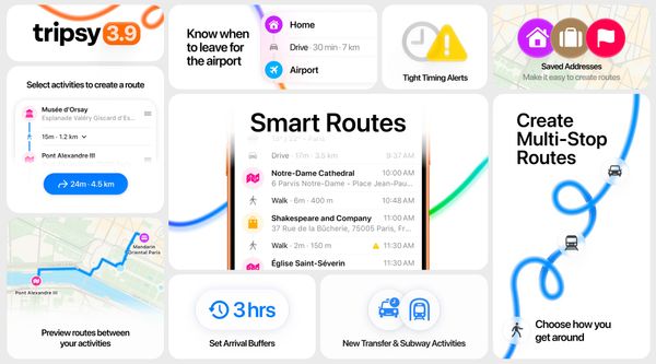 Tripsy 3.9: Smart Routes, Saved Addresses, Notes Refreshed and much more!