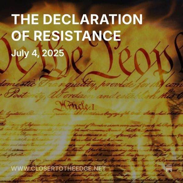 Best thing I read on the internet yesterday: Declaration of Resistance