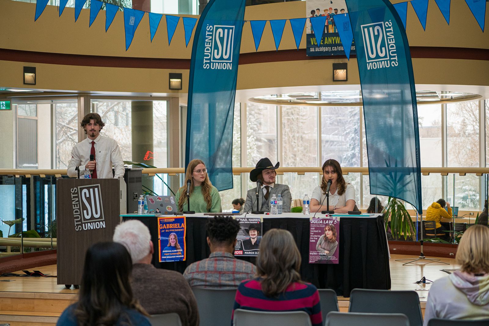 SU Presidential candidates forum: three candidates, one seat