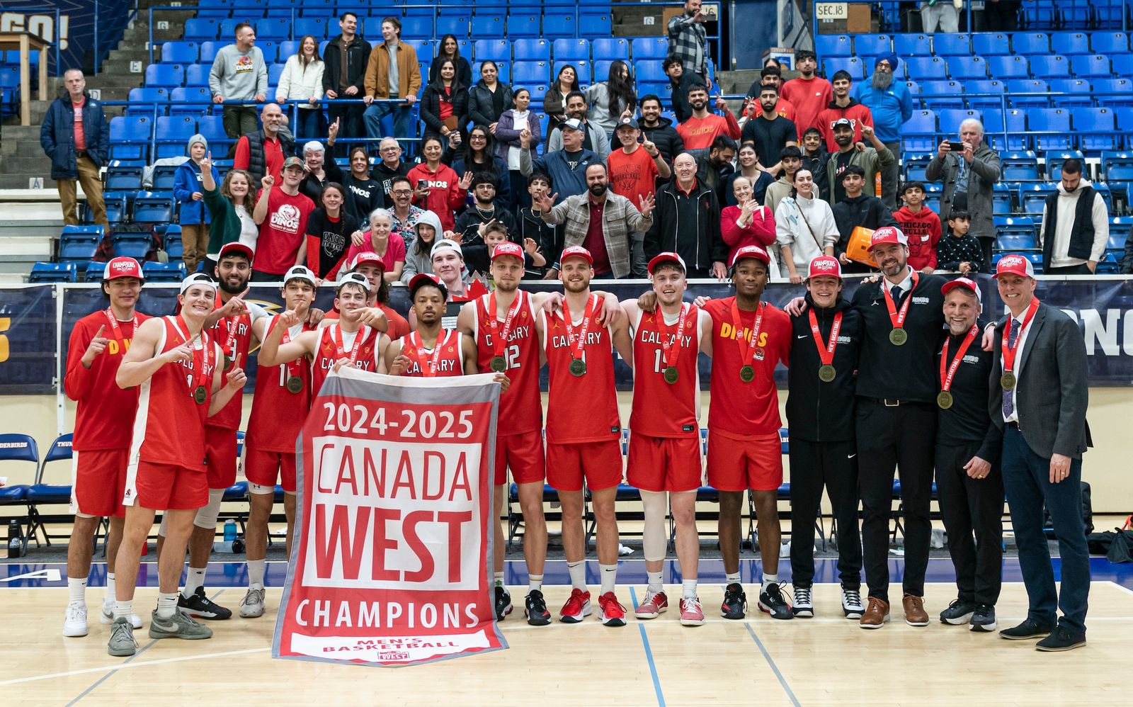 Dinos claim ninth Canada West title