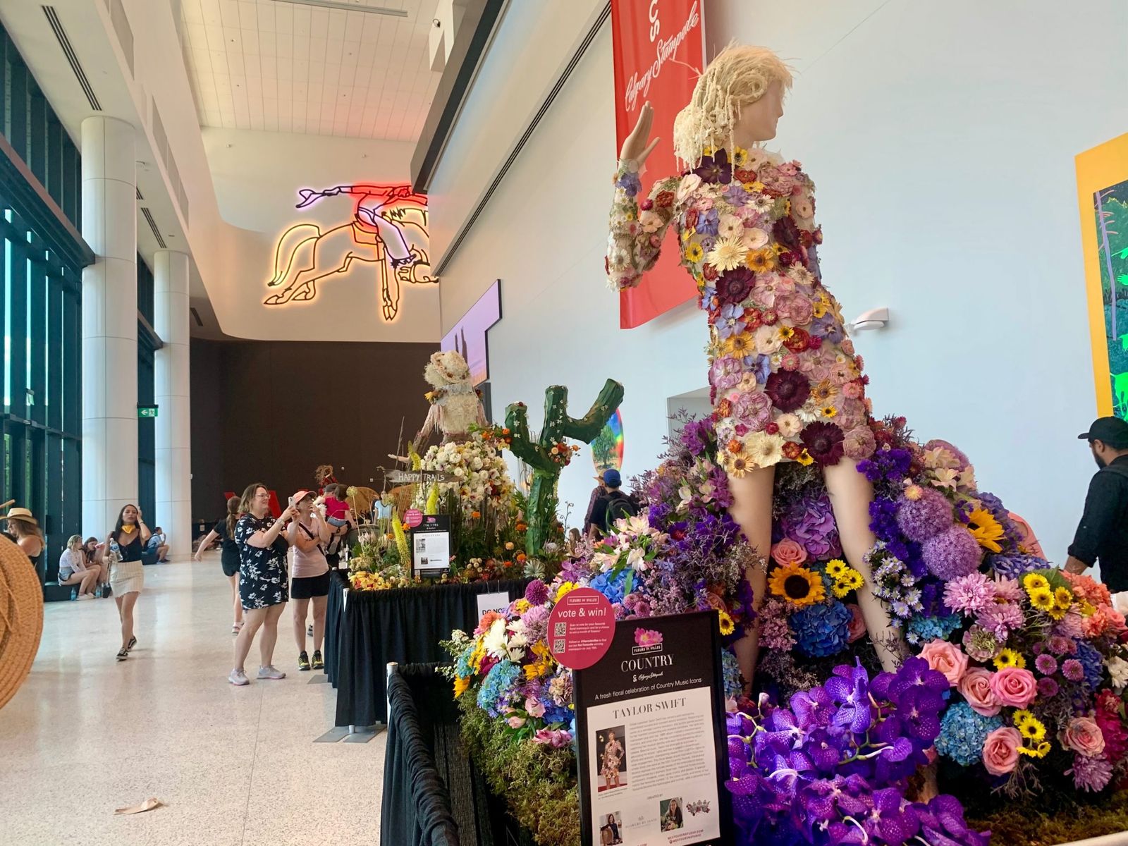 Fleur de Villes shows off their country-themed flower show at the Calgary Stampede