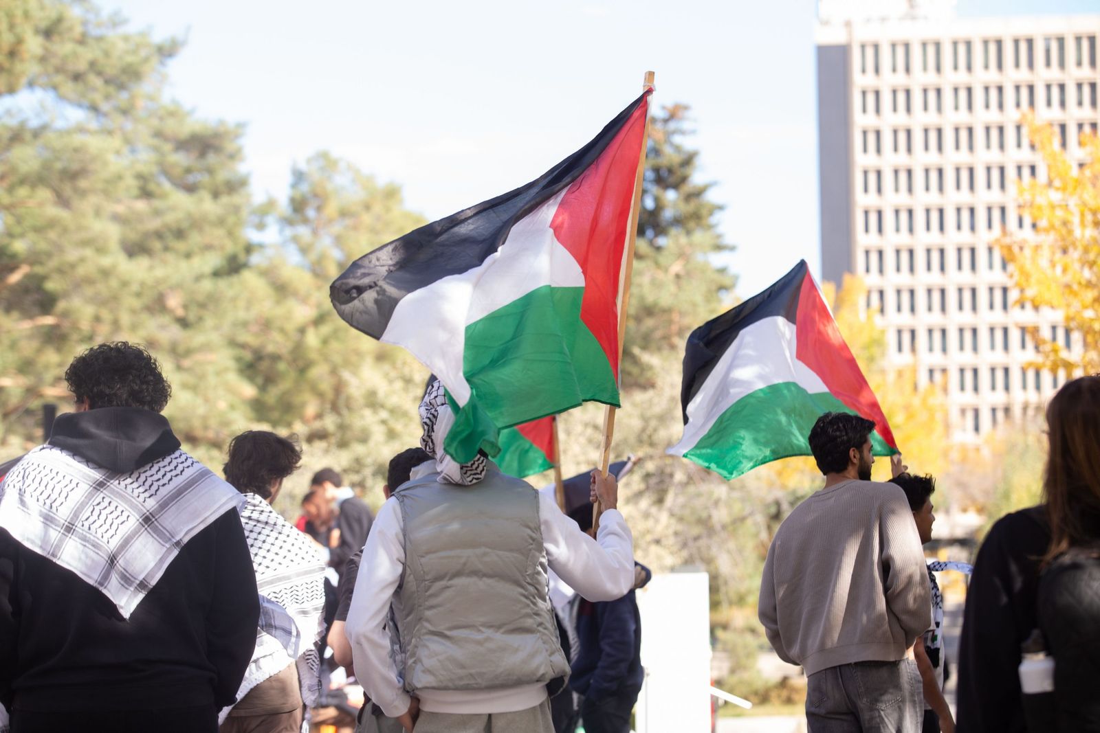 Visuals feature: Two years of occupation, student walkout