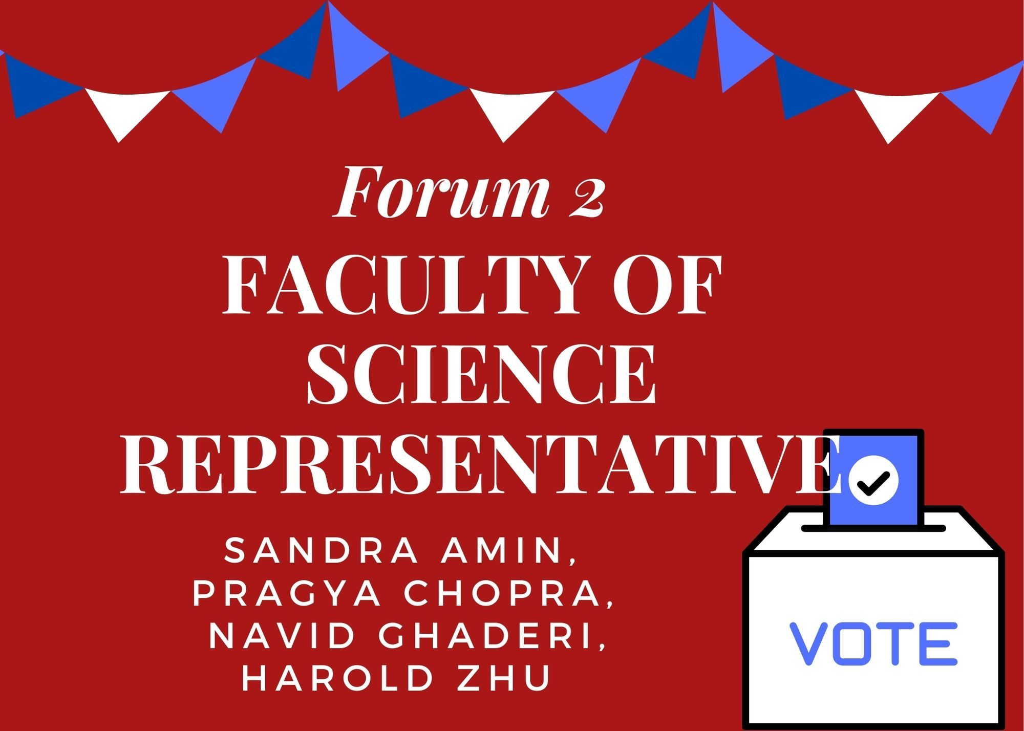 Faculty of Science candidates speak more about their platform at SU forum