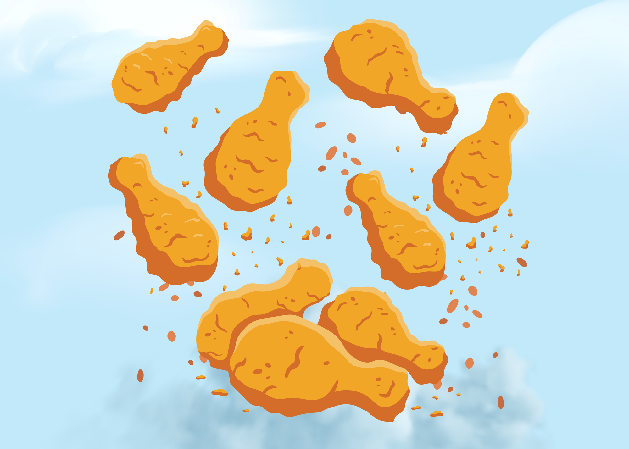 English as a second language: A story made from fried chicken