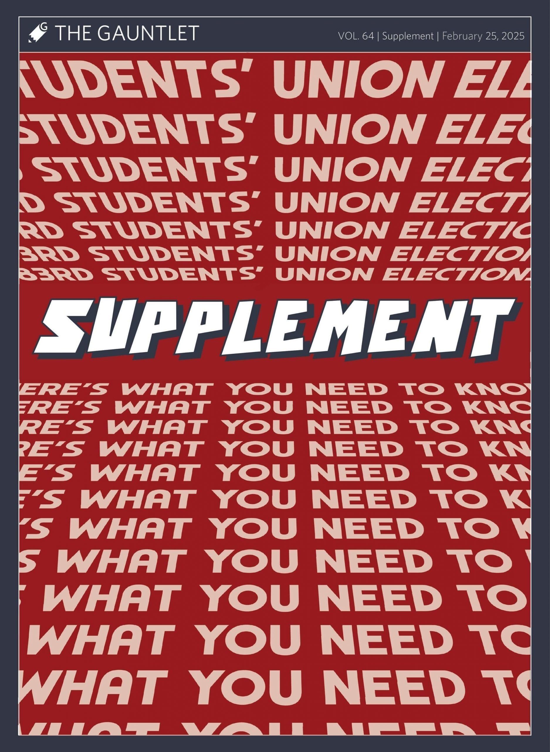 2025 SU general elections supplement