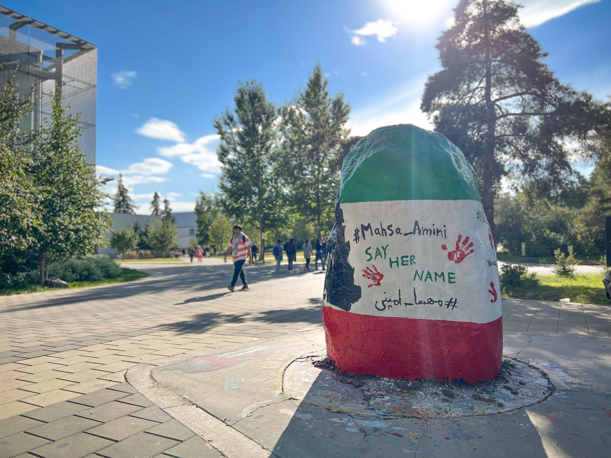 Iranian students gather in memory of Mahsa Amini