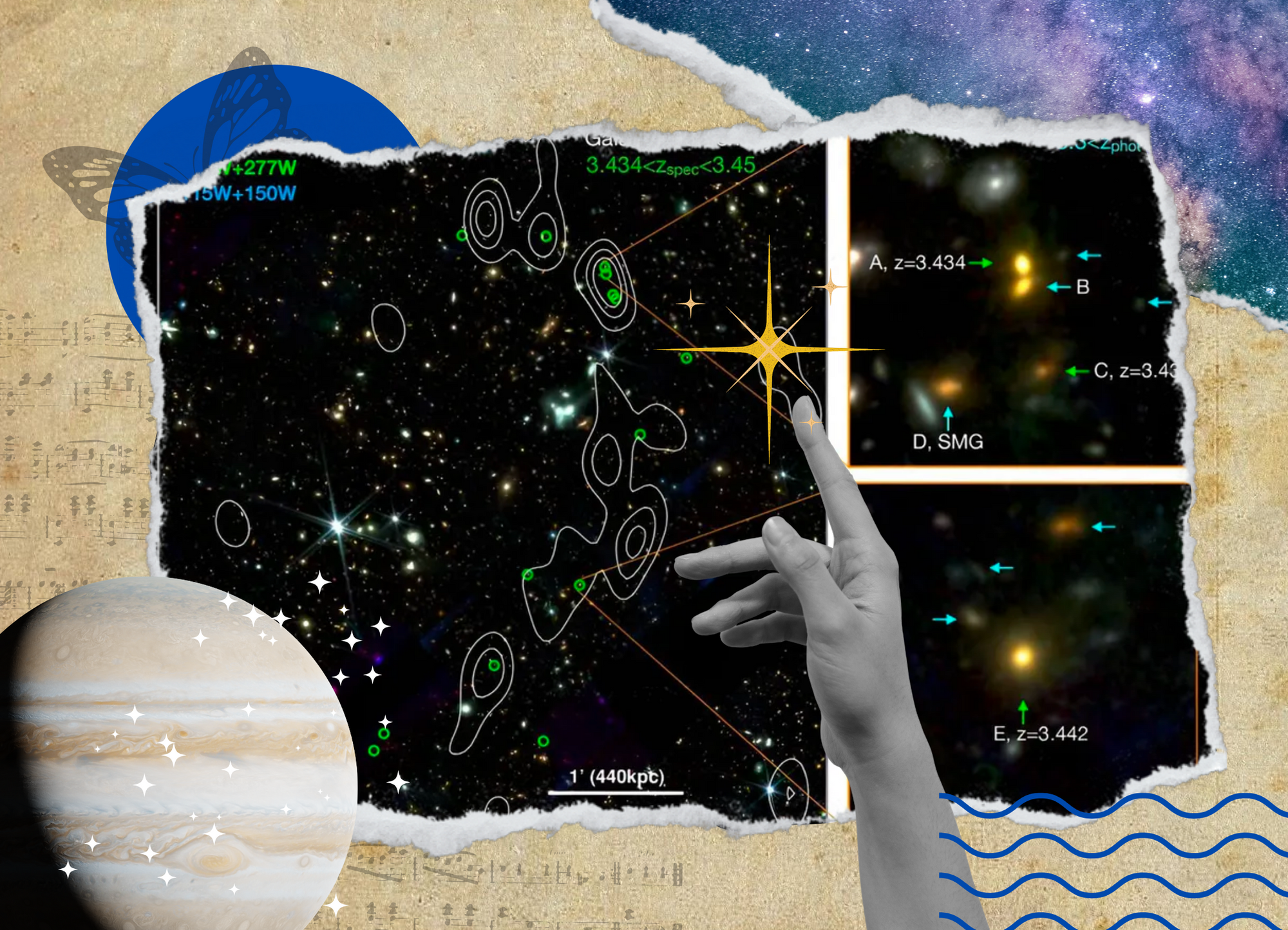 The Cosmic Vine, a novel discovery of an ancient collection of galaxies