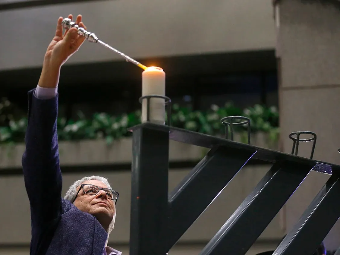 The significance of the menorah lighting in Calgary amidst political tension