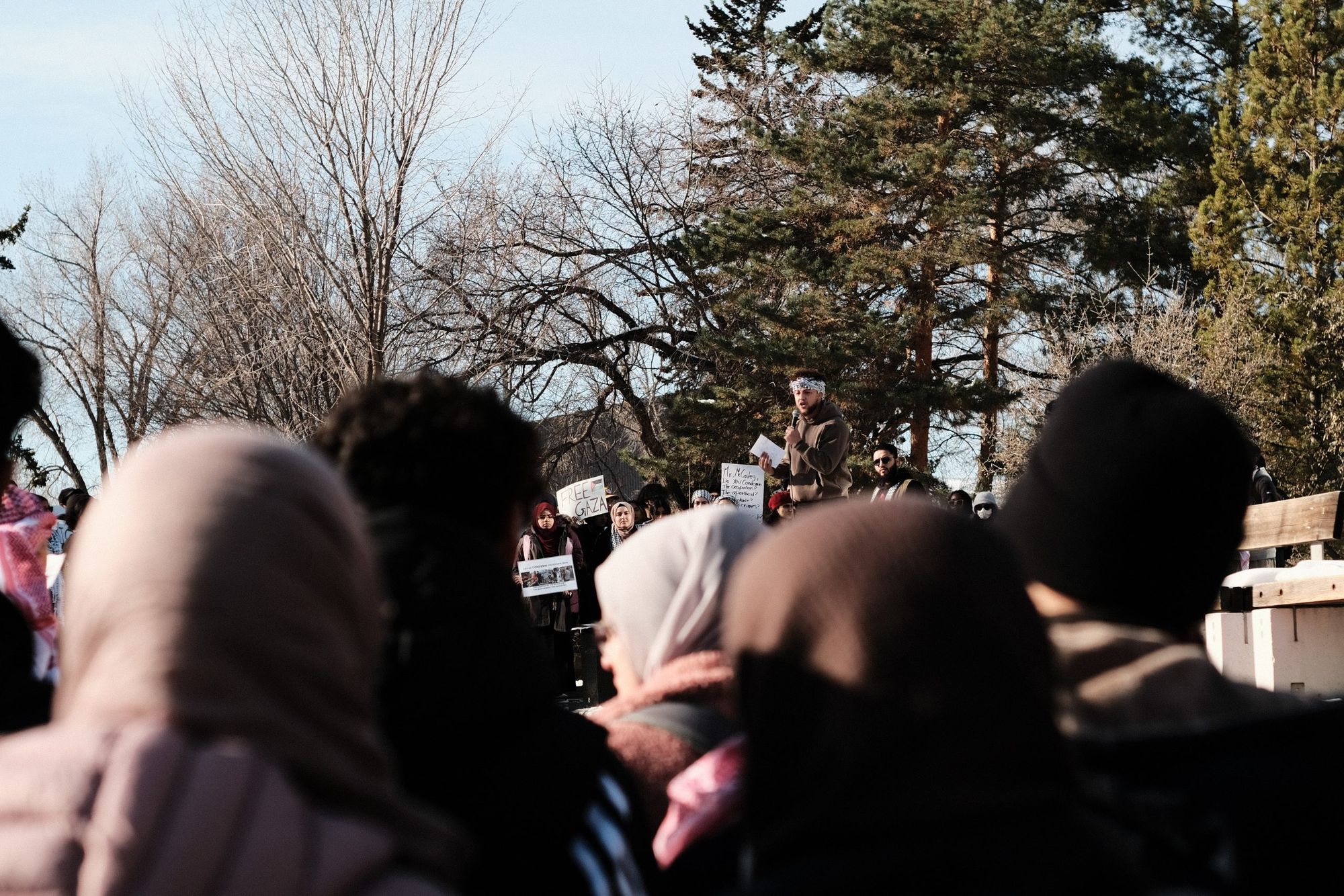 Pro-Palestine rally held at MacEwan Hall