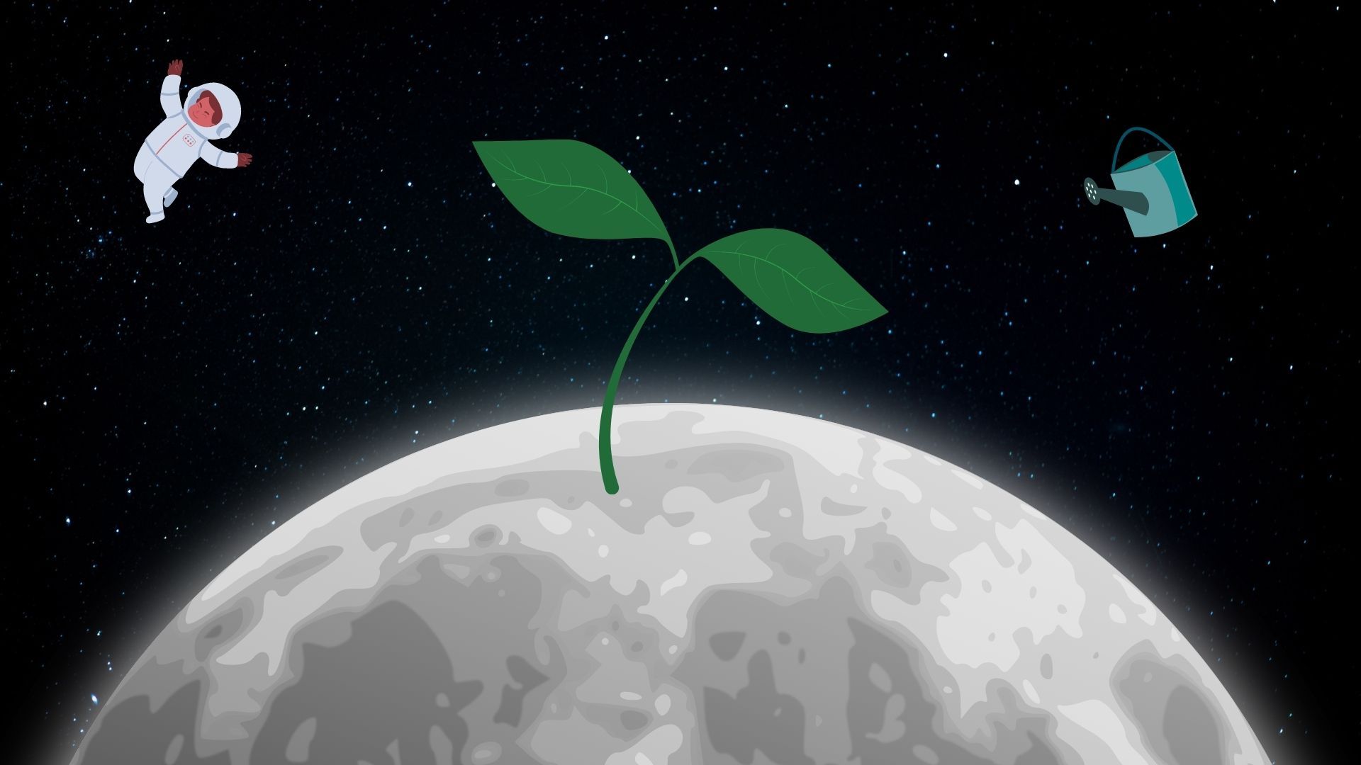 Plants grown using lunar soil for the first time