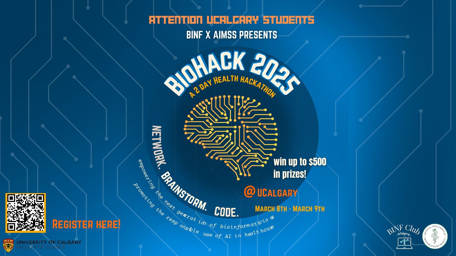 U of C’s first ever bioinformatics hackathon to take place